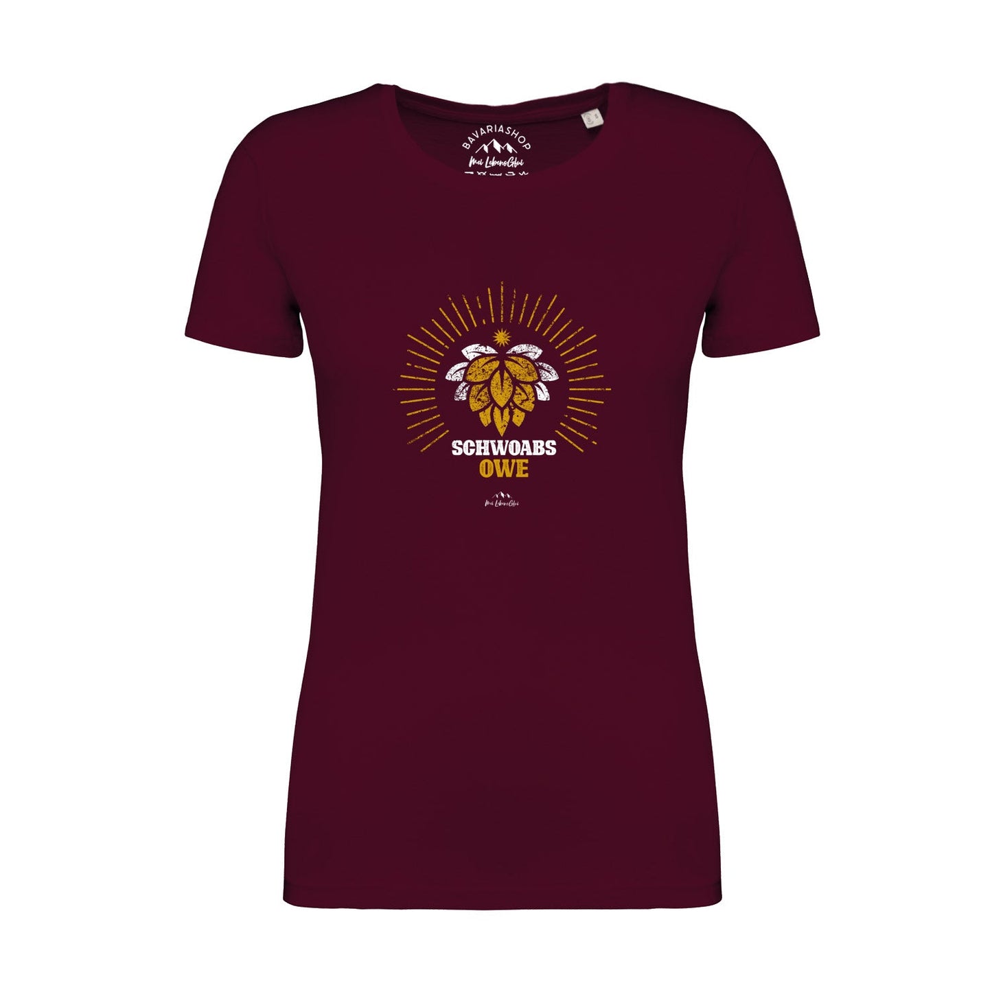 Damen T-Shirt "Schwoabs owe"