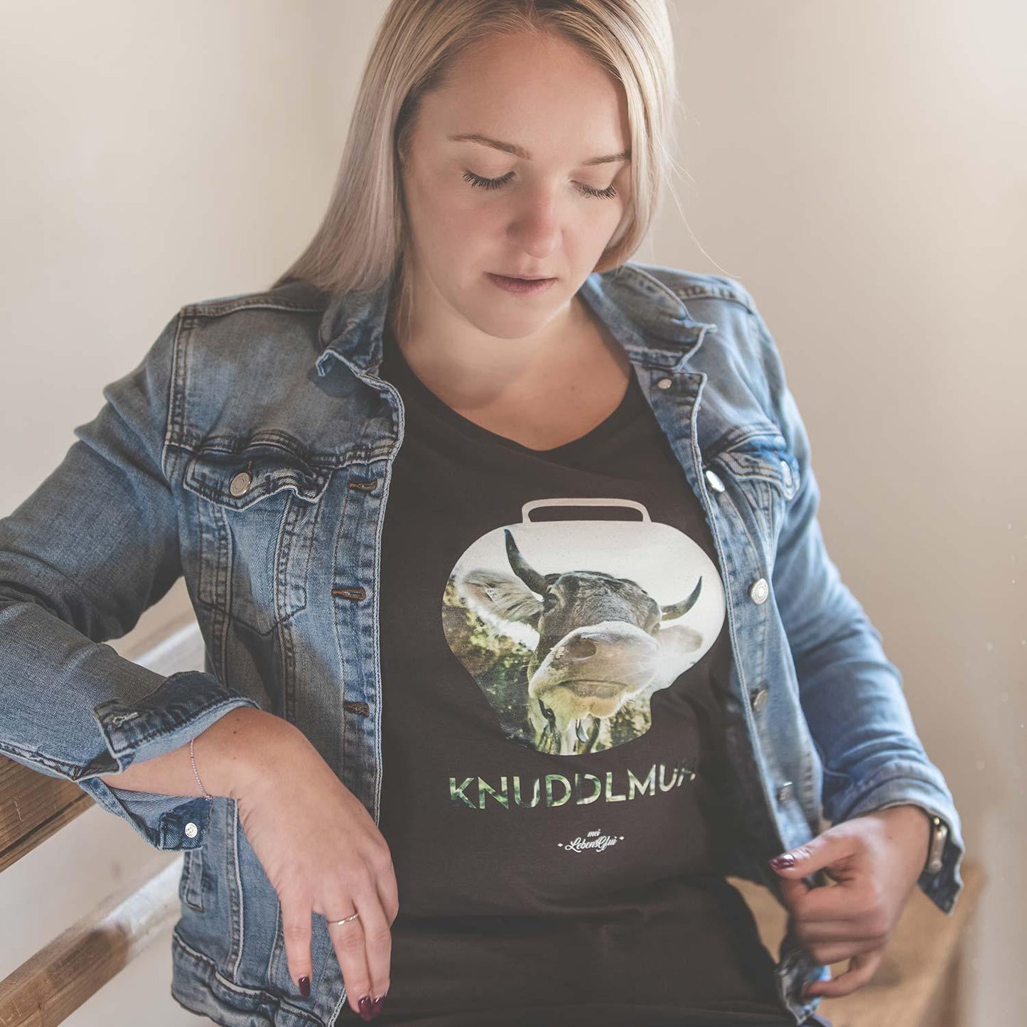 Damen T-Shirt "Knuddlmuh"