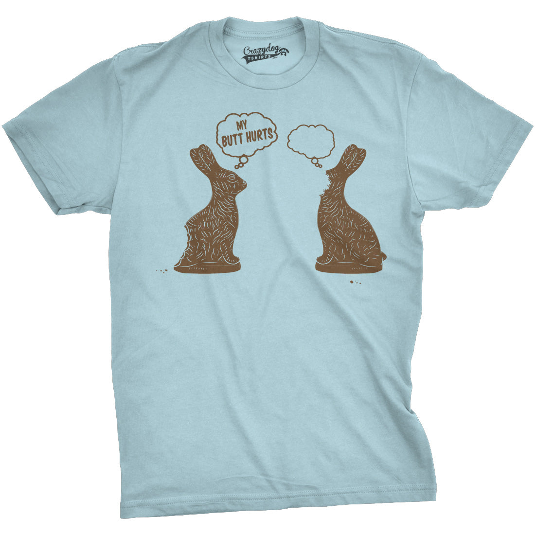 Faceless Chocolate Bunny Men's T Shirt