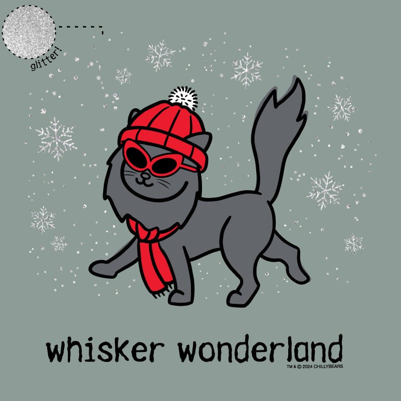 Glitter Whisker Wonderland - Sweatshirt Pullover Hoodie