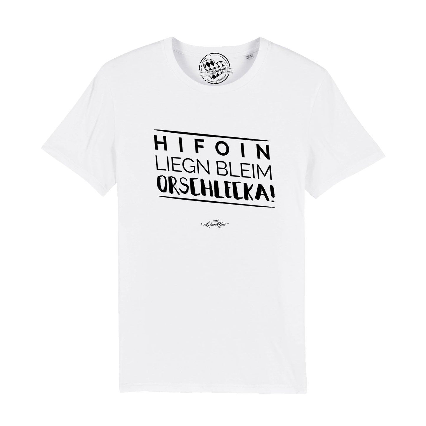 Herren T-Shirt "Hifoin liegn bleim..."