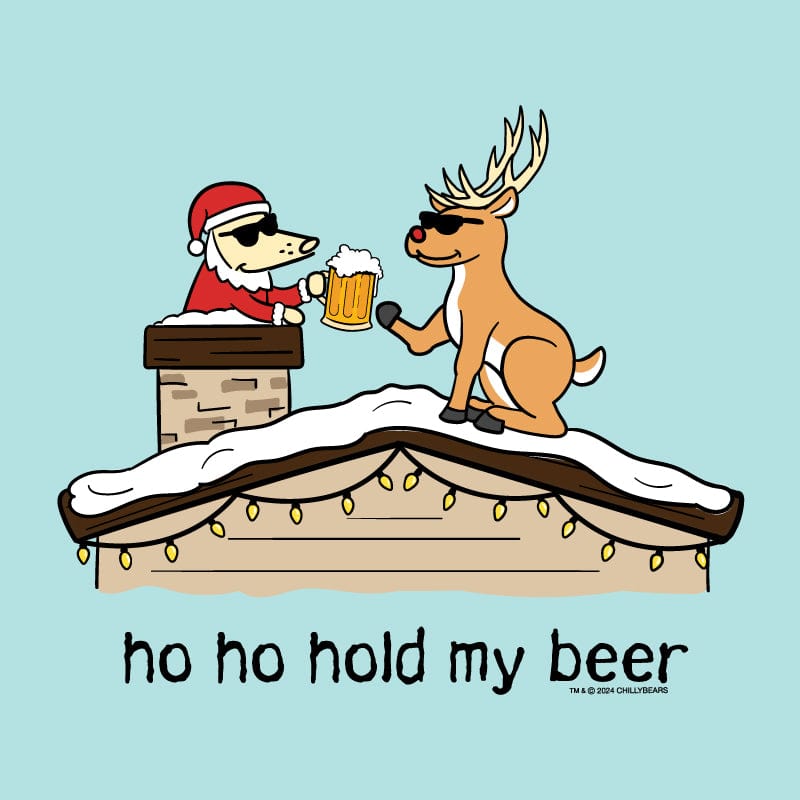 Ho Ho Hold My Beer - Classic Long-Sleeve T-Shirt