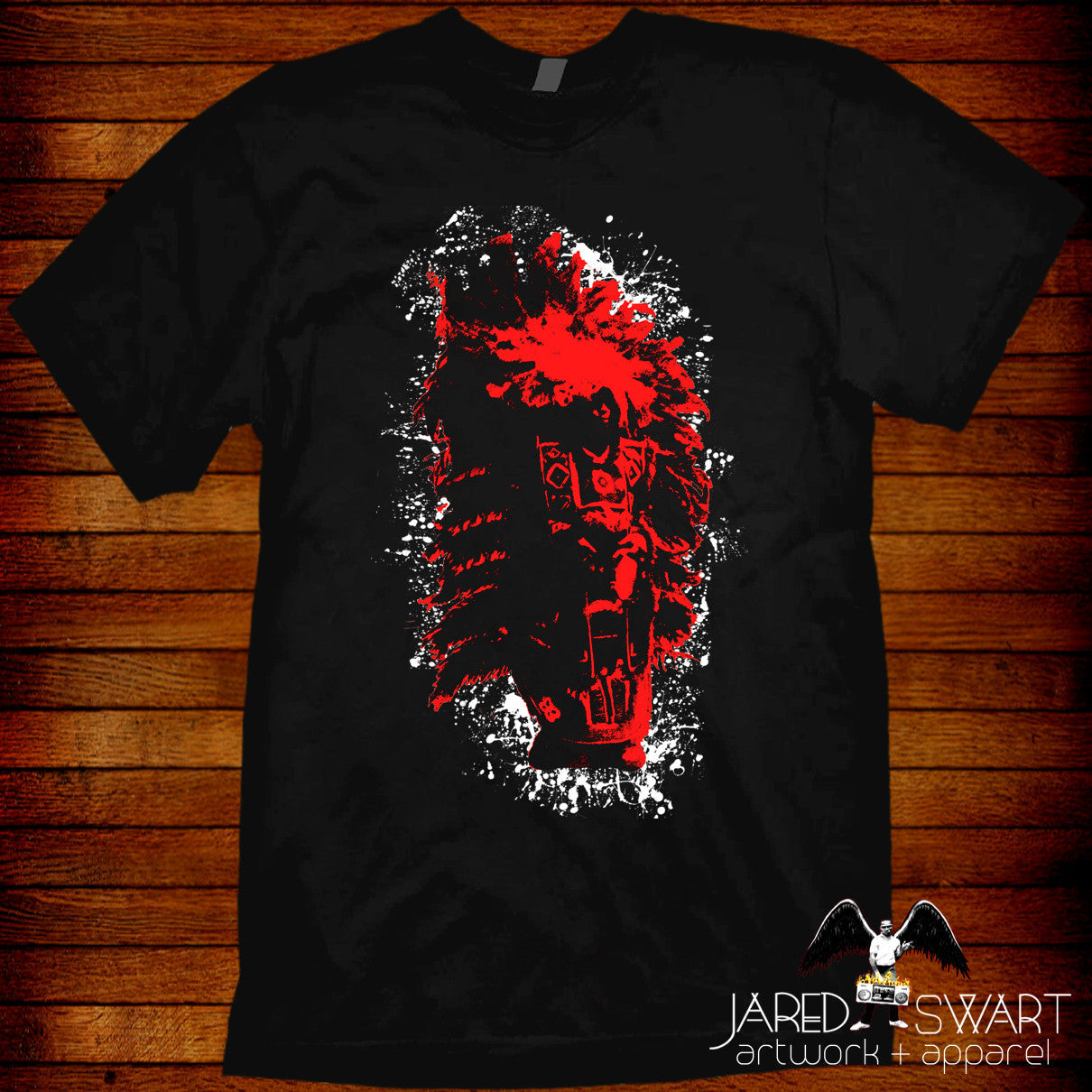 Mardi Gras Big Chief Indian Red T-shirt