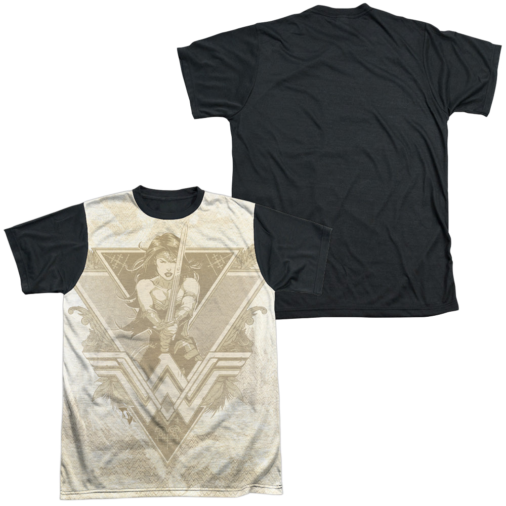 Batman v Superman Greek Goddess - Men's Black Back T-Shirt Style001