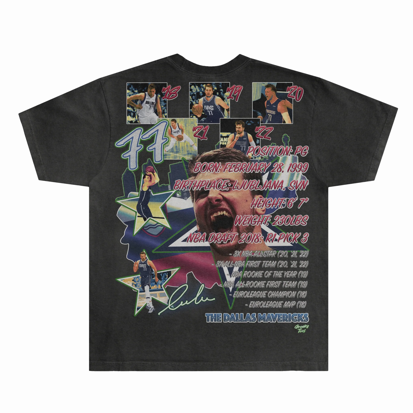 Luka DonÄÂić Mavs Classic Tee Style001