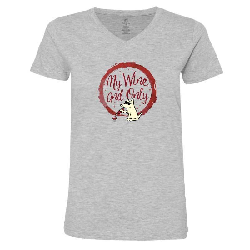 My Wine and Only - Ladies T-Shirt V-Neck