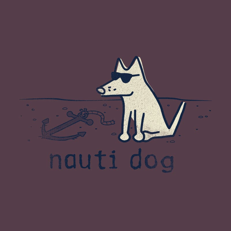 Nauti Dog - Long-Sleeve Hoodie T-Shirt