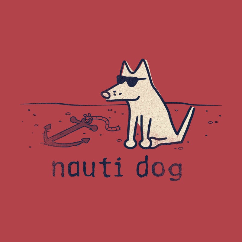Nauti Dog - Long-Sleeve Hoodie T-Shirt