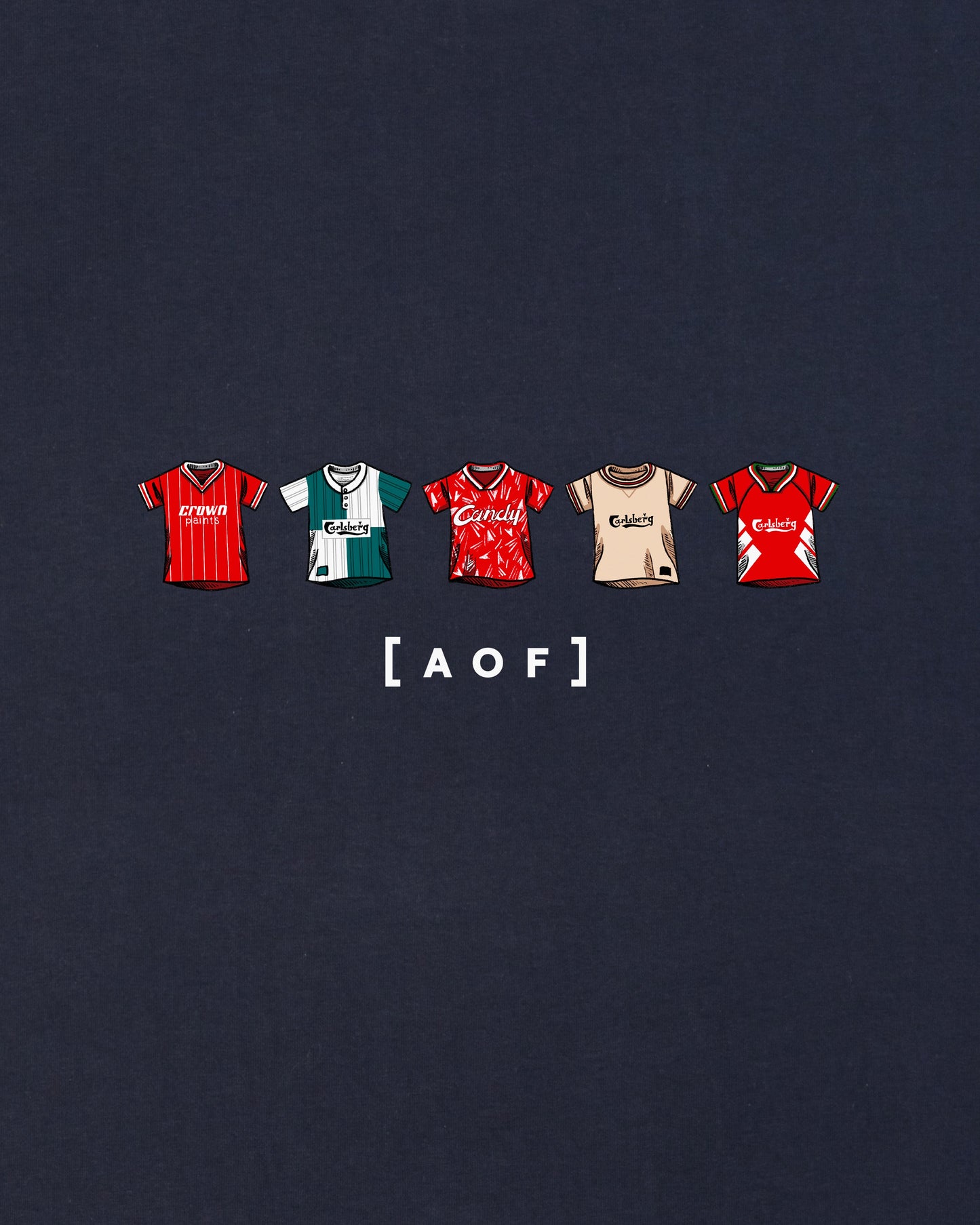 LFC Printed Classics Navy Tee