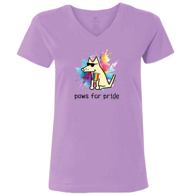 Paws for Pride - Ladies T-Shirt V-Neck