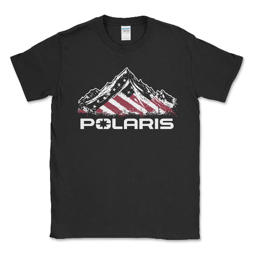 Polaris Men's Big and Tall American Flag T-Shirt