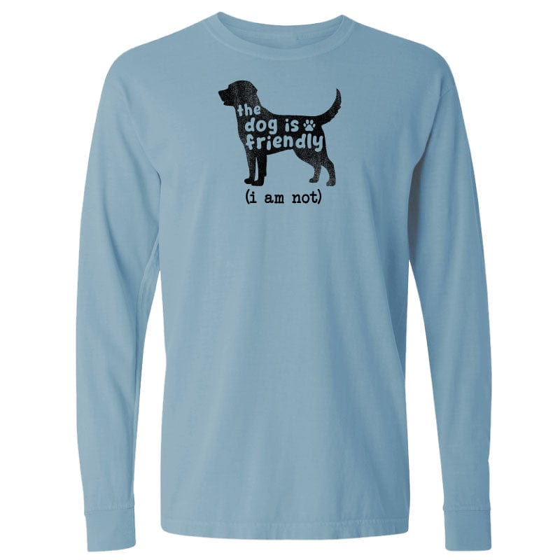 The Dog is Friendly - Classic Long-Sleeve T-Shirt