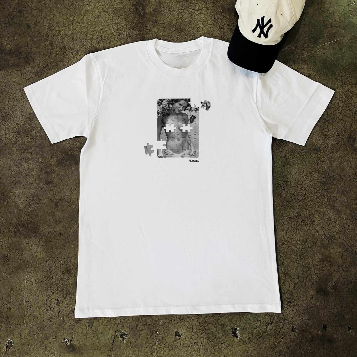 PLACEBO 'PUZZLE' CLASSIC WHITE T-SHIRT