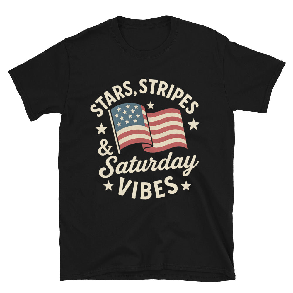 Stars, Stripes & Saturday Vibes T-Shirt