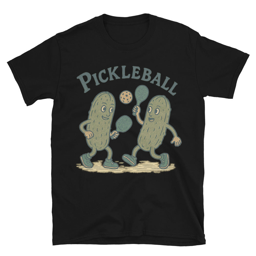 Two Pickles Playing Pickleball T-Shirt