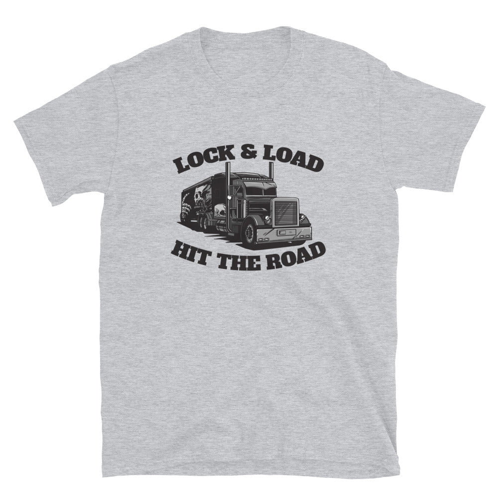 Lock, Load & Hit The Road Trucker T-Shirt