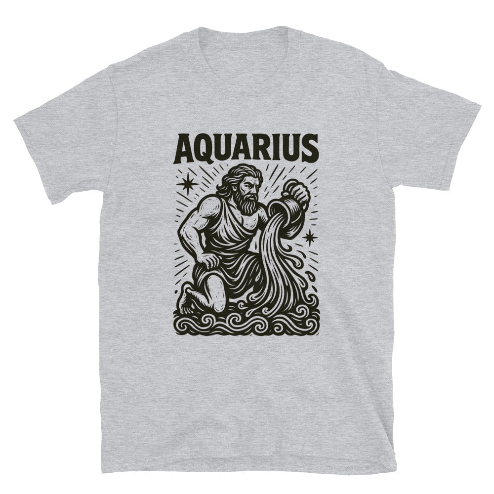 Aquarius Zodiac Art T-Shirt