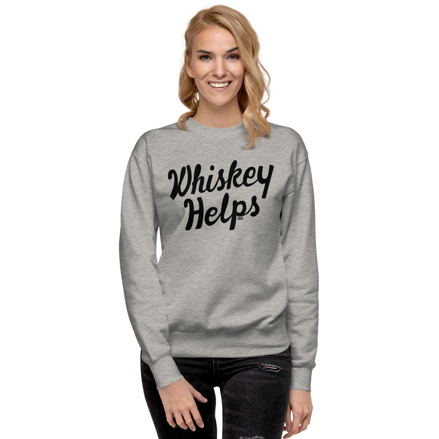 Whiskey Helps Classic Fleece Sweatshirt