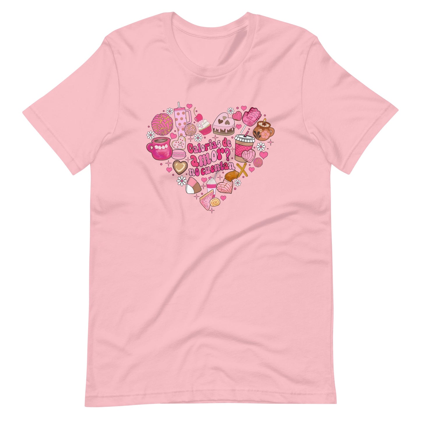 Calorias de Amor? No Cuentan Valentine's Day T-Shirt for Latinos