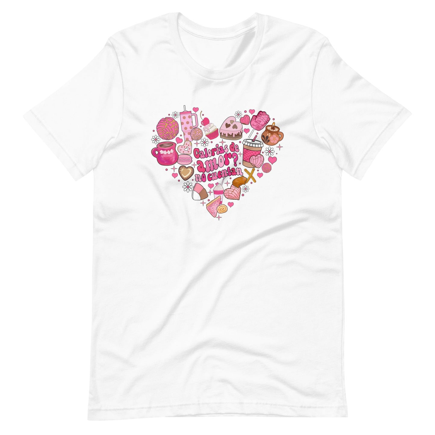 Calorias de Amor? No Cuentan Valentine's Day T-Shirt for Latinos