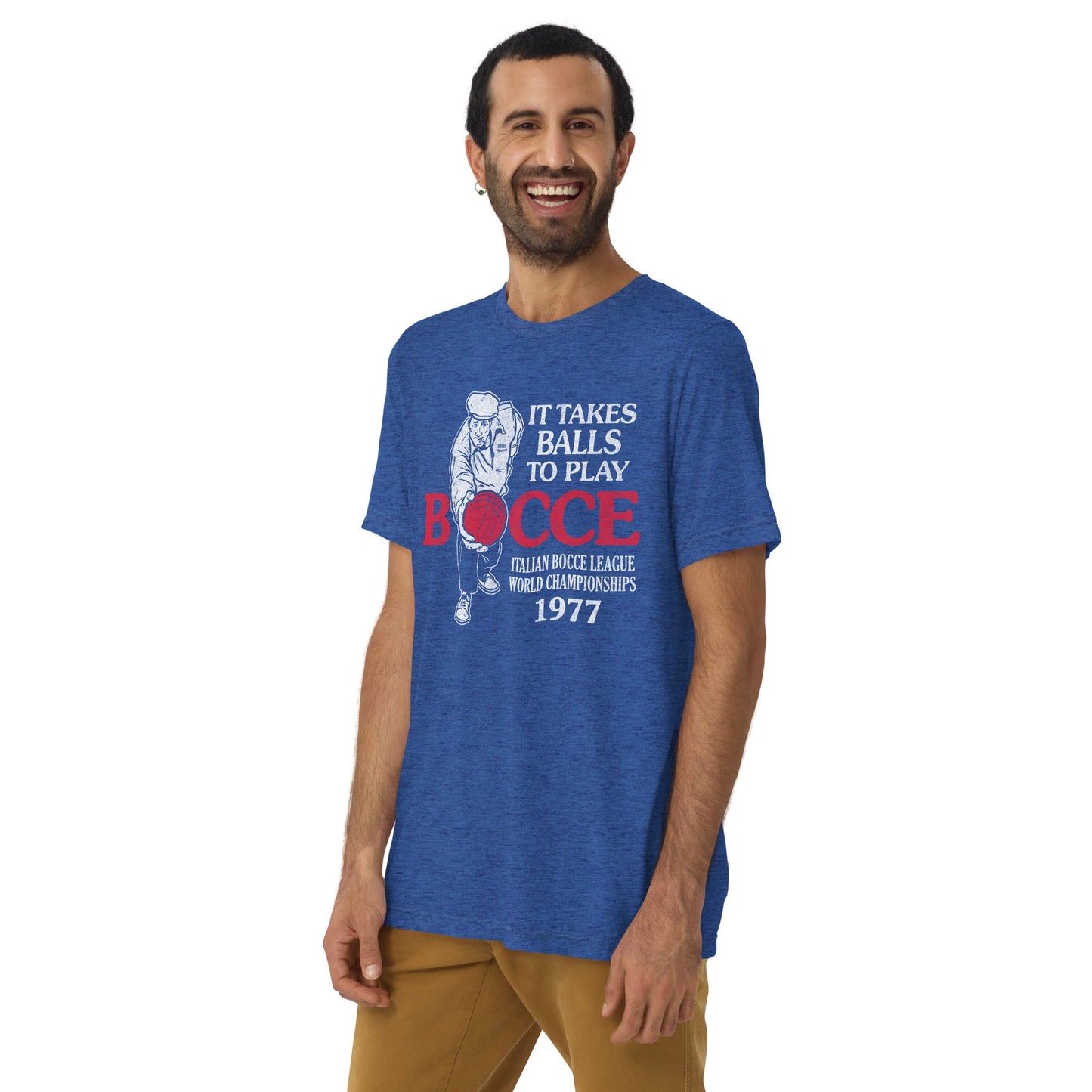 It Takes Balls To Play Bocce Triblend T-shirt