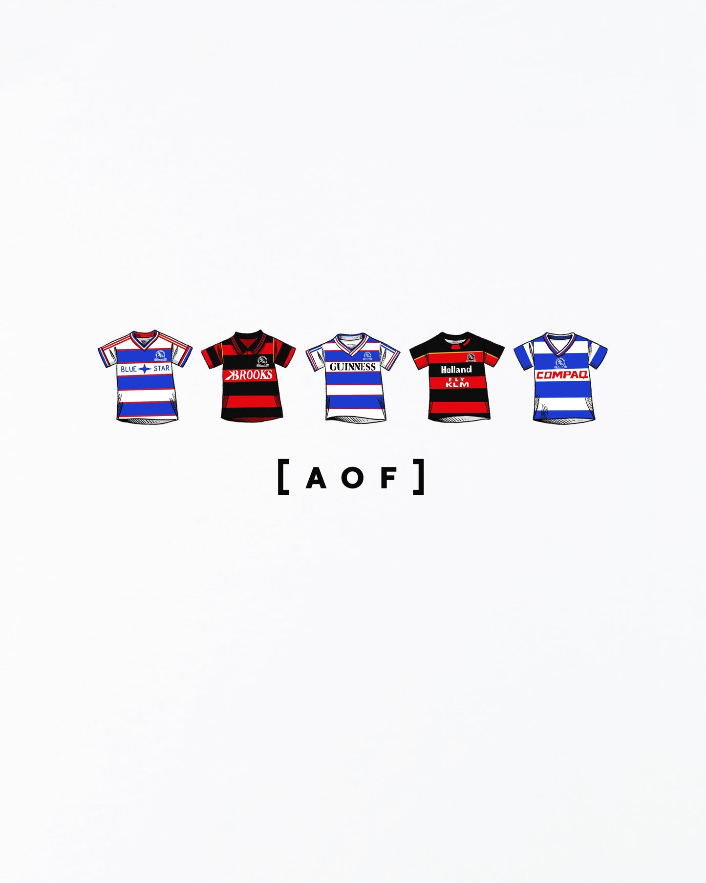 QPR Printed Classics White Tee