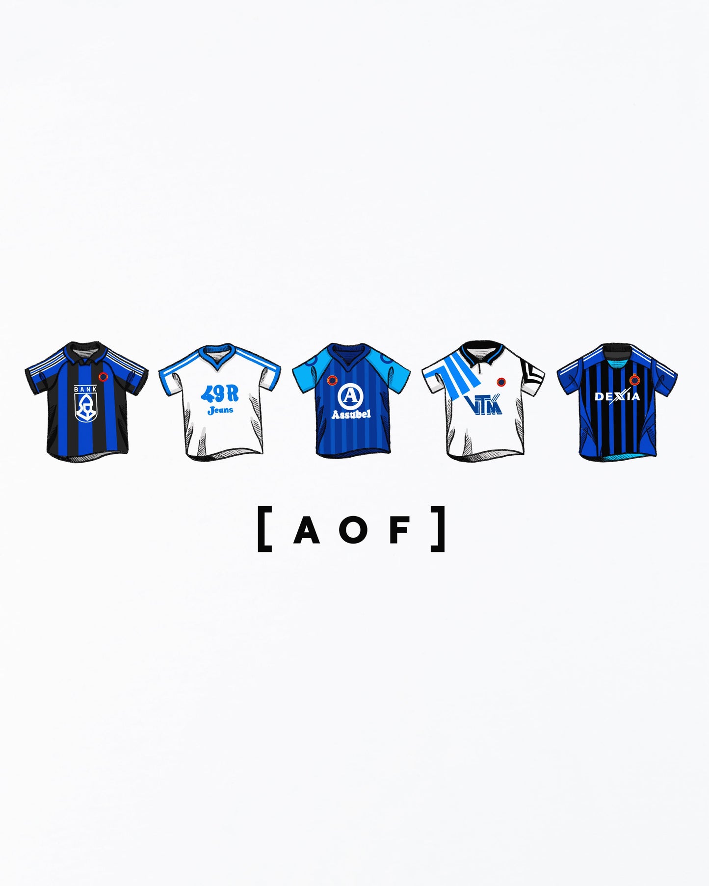 Club Brugge Printed Classics White Tee