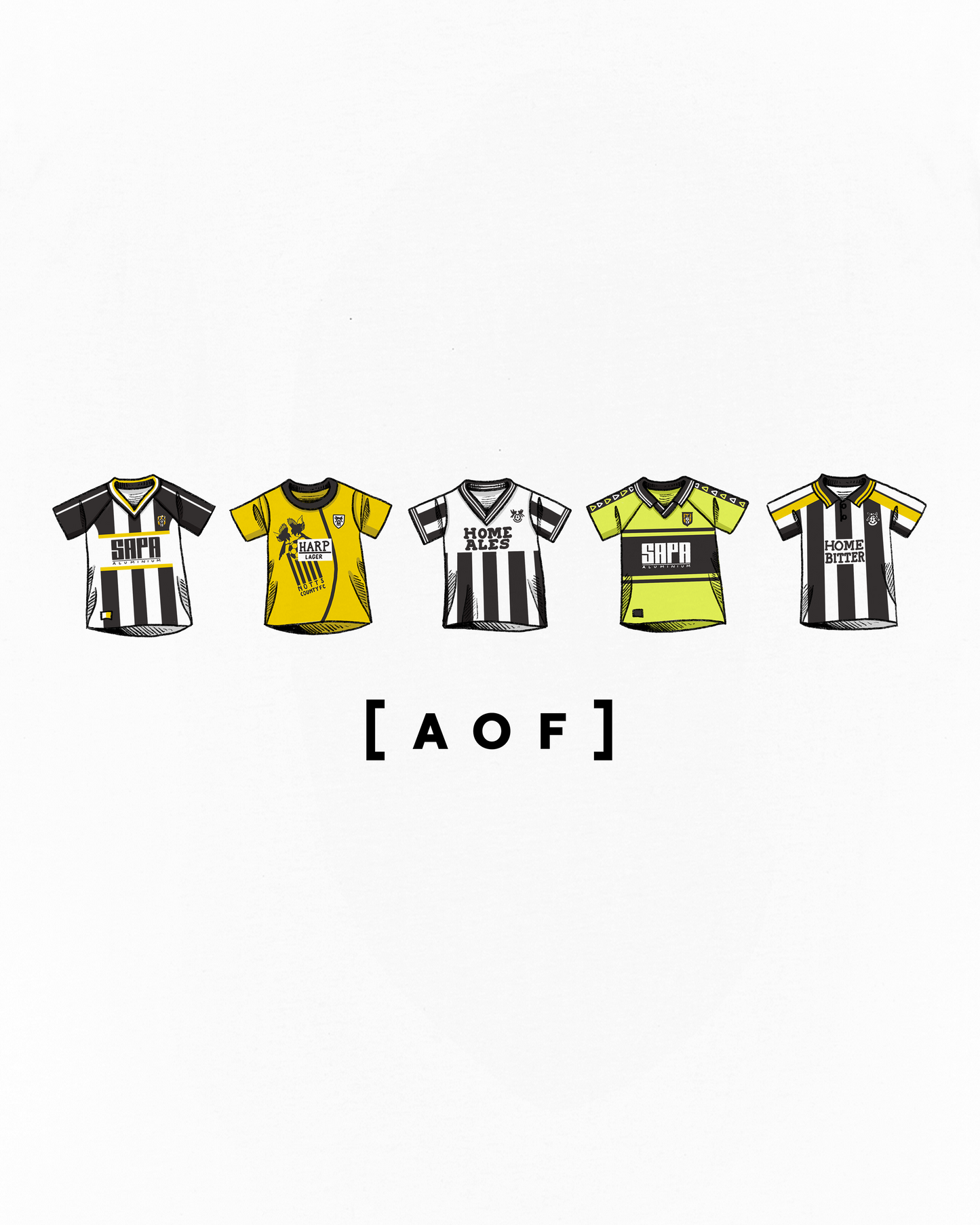 Notts County Printed Classics White Tee