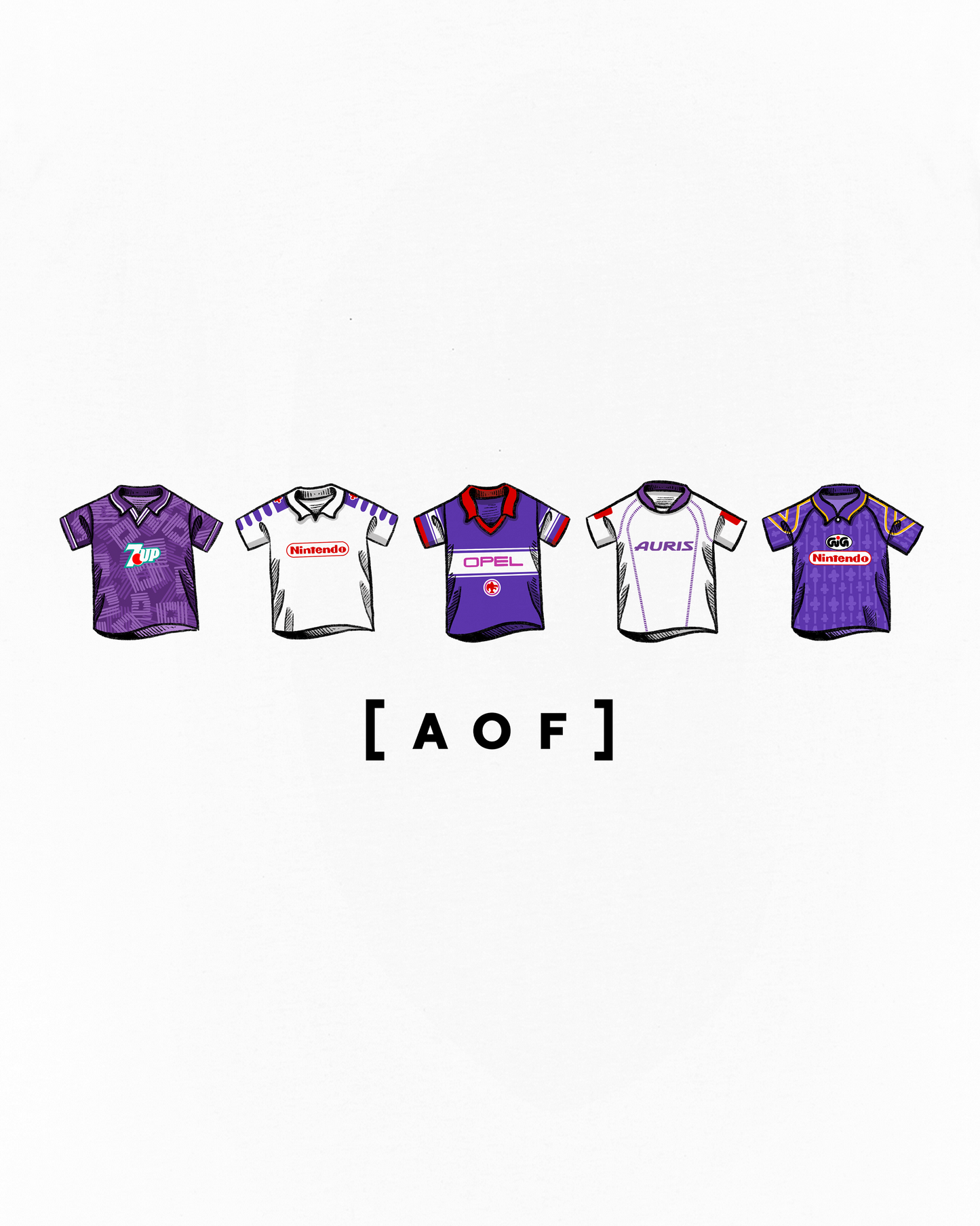 Fiorentina Printed Classics White Tee