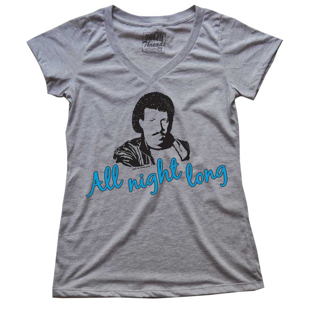 Women's All Night Long V-neck T-shirt