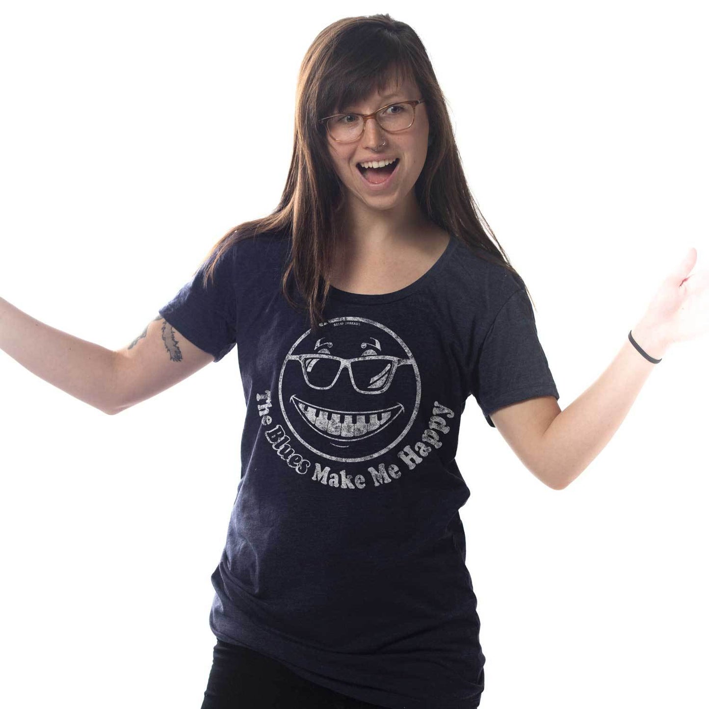 Women's The Blues Make Me Happy T-shirt