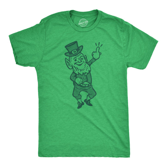 Leprechaun Middle Finger Men's T Shirt