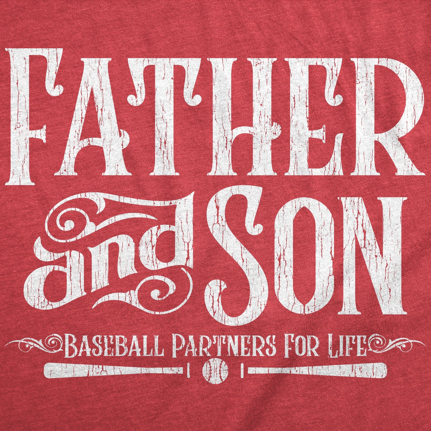 Father And Son Baseball Partners For Life Youth T Shirt
