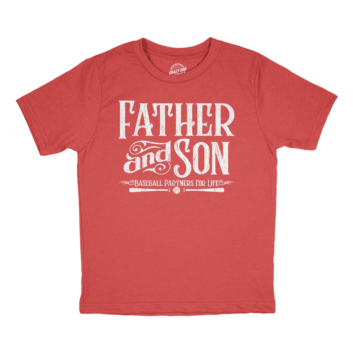 Father And Son Baseball Partners For Life Youth T Shirt