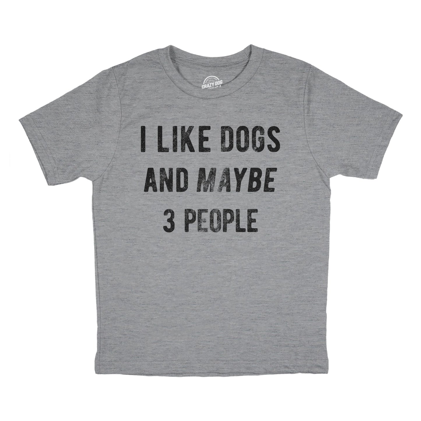 I Like Dogs And Maybe 3 People Youth T Shirt