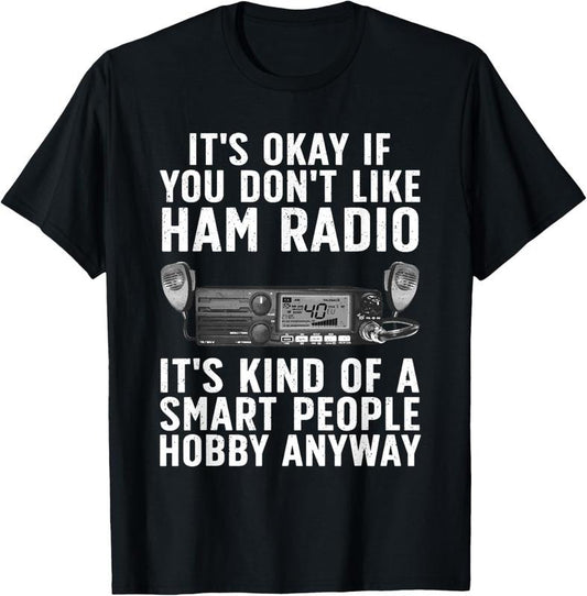 100% Cotton Funny Ham Radio Art For Men Women Amateur Radio Ham Operator T-Shirt