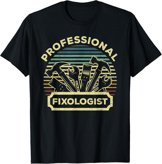 100% Cotton Funny Handyman For Men Women Dad Fixologist Carpenter Tools T-Shirt