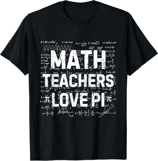 100% Cotton Funny Math Pi Day 2025 Math Teachers Math Lover Numbers T-Shirt
