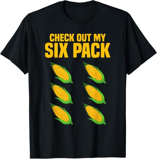 100% Cotton Funny Men Farming Corn Maize T-Shirt