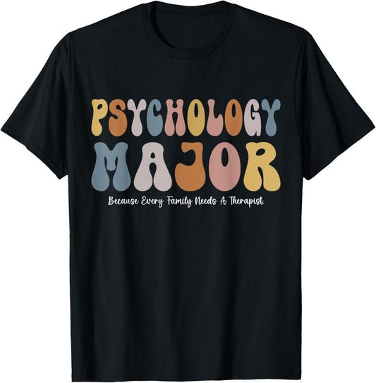 100% Cotton Funny Psychology Major Psychology Student Funny School Psych T-Shirt
