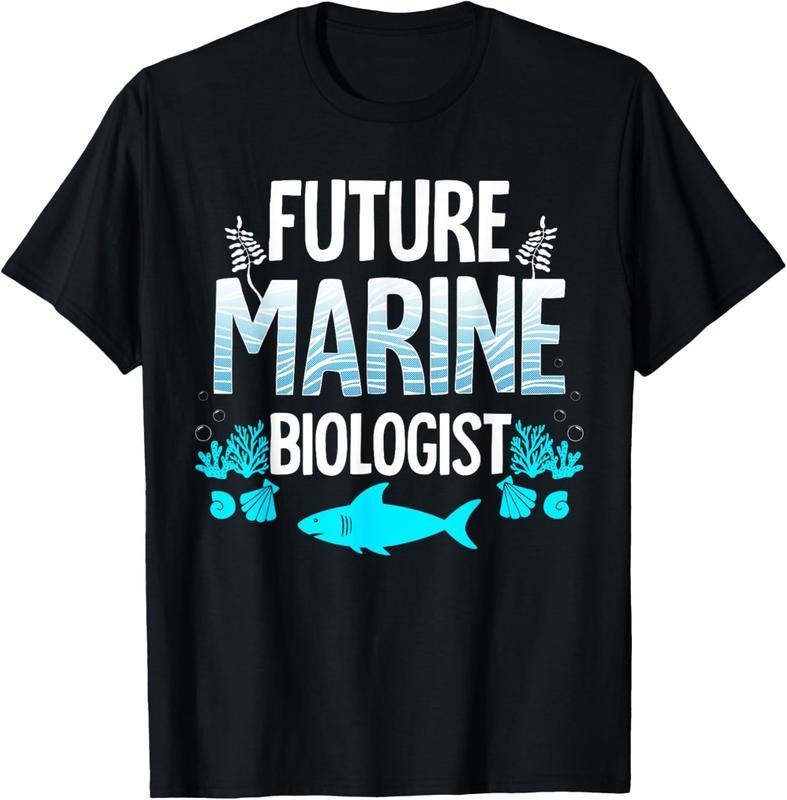 100% Cotton Future Marine Biologist Gift For Teens Funny Biology T-Shirt