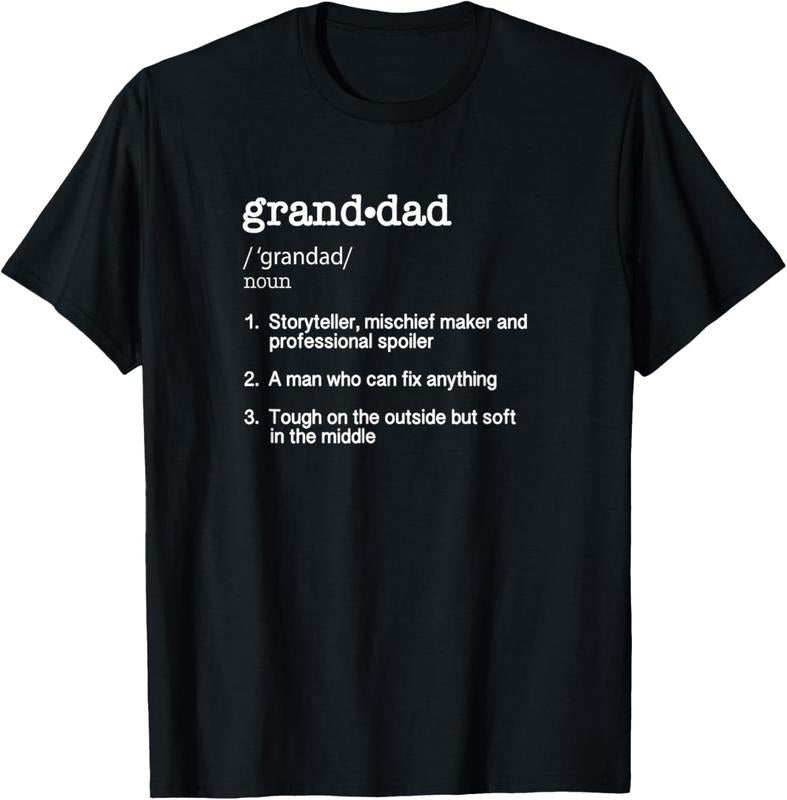 100% Cotton Granddad Definition T Shirt - Funny Father's Day Gift Tee T-Shirt