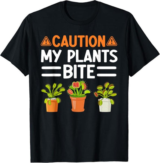 100% Cotton Monster Plant T-Shirt Funny Gardening Plants T-Shirt