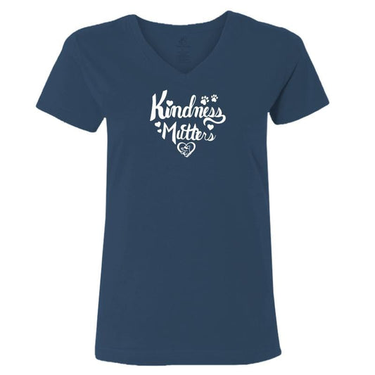 Kindness Mutters - Ladies T-Shirt V-Neck