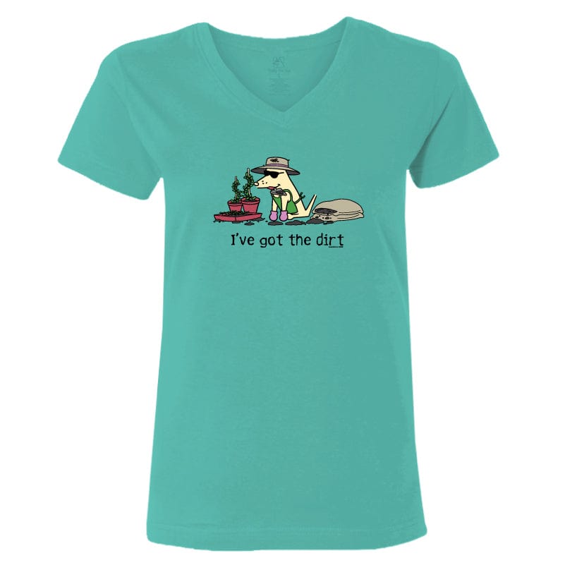 IÃ¢â‚¬â„¢ve Got The Dirt - Ladies T-Shirt V-Neck