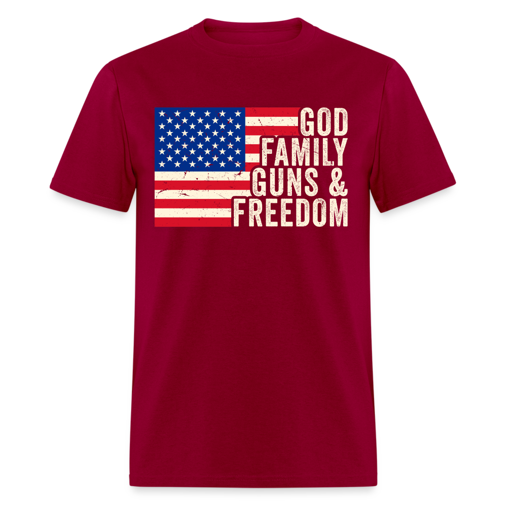 God Family Guns & Freedom T Shirt