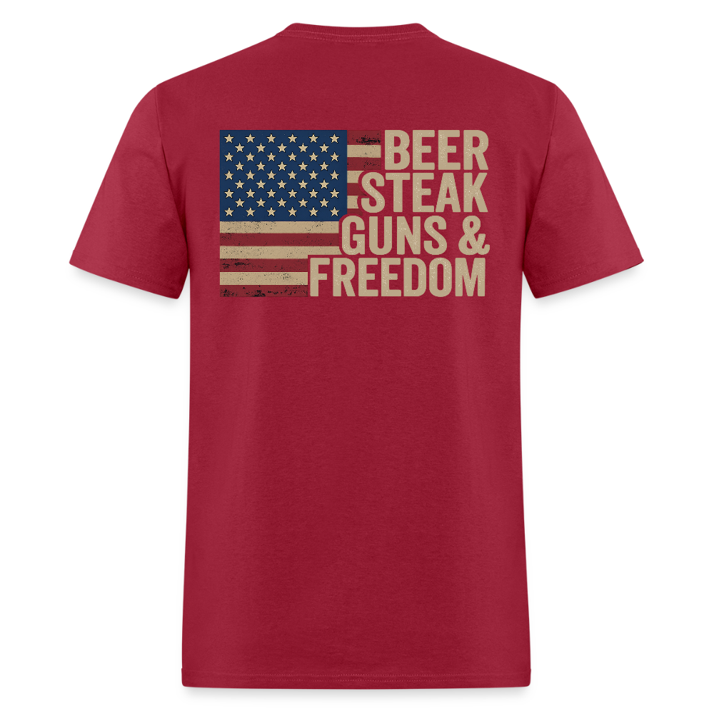 Beer Steak Guns & Freedom T Shirt