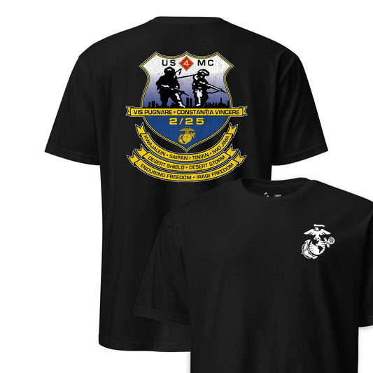 2nd Battalion 25th Marines Back Print T-Shirt