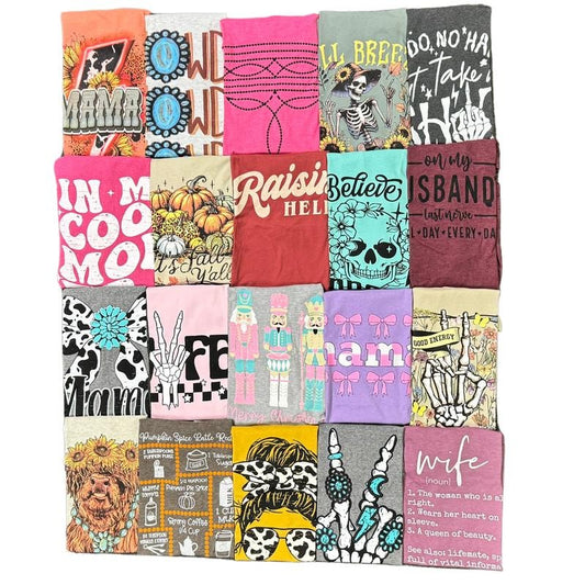 2 for $24.99 Surprise Graphic Tee | Mystery Bag | Make Your Own Shirt On LIVE!