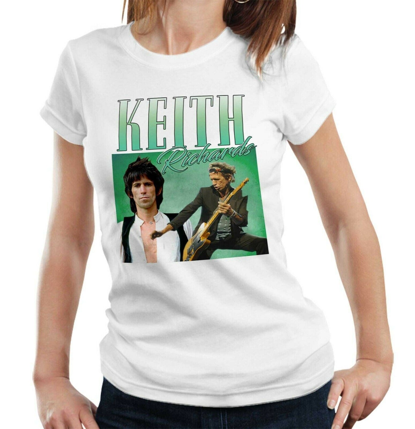 Keith Richards Appreciation Tshirt Fitted Ladies